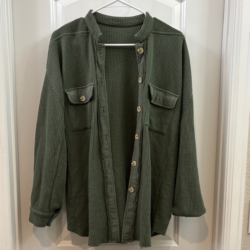 Women’s Green Flannel Jacket